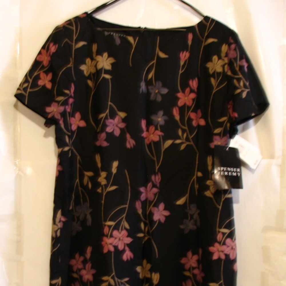 SPENSER JEREMY 100% SILK DRESS, LINED, 16,NEW/TAGS